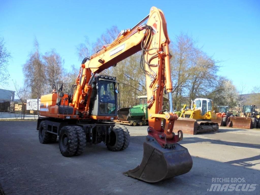 Doosan DX 160 W ホイール式油圧ショベル（パワーショベル・ユンボ・バックホー）