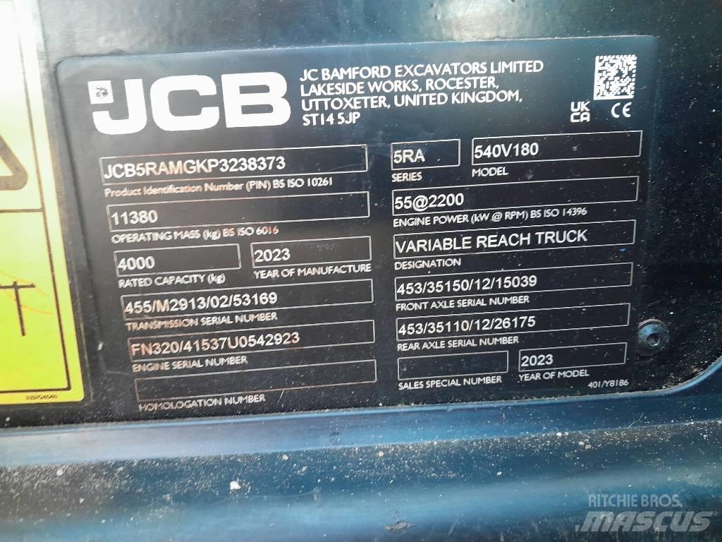 JCB 540.180 テレスコーピックハンドラー