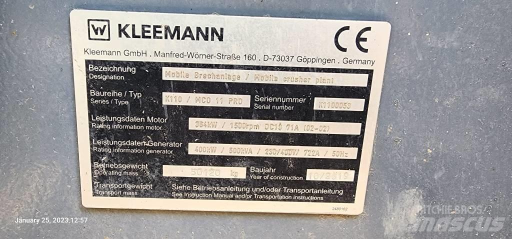 Kleemann MCO 11 PRO クラッシャー固定式