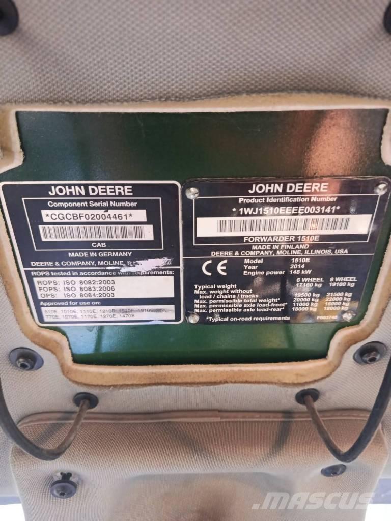 John Deere 1510 IT4 フォワーダー