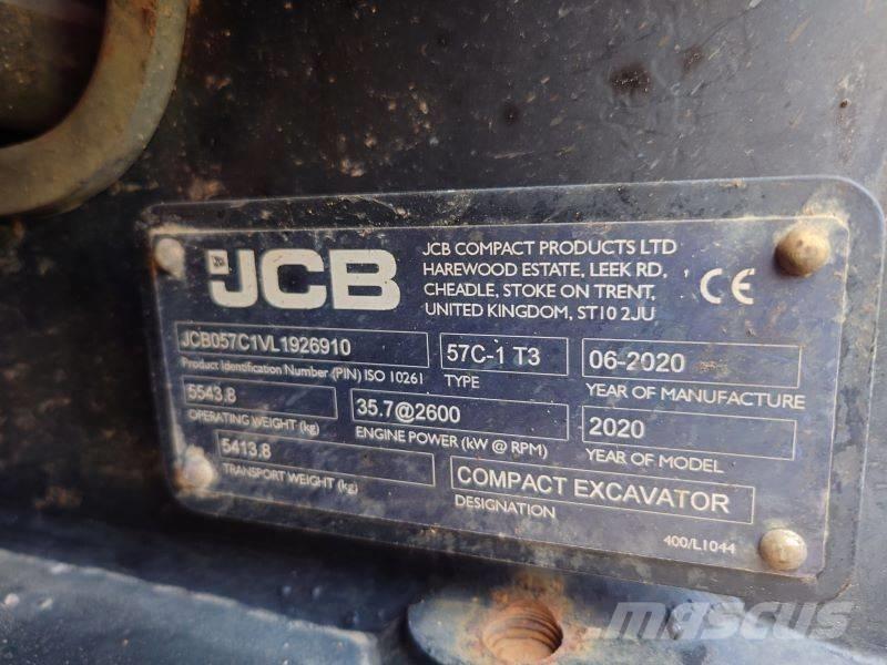 JCB 57 C-1 ミニ油圧ショベル 7t以下（ミニユンボ・ミニディガー）