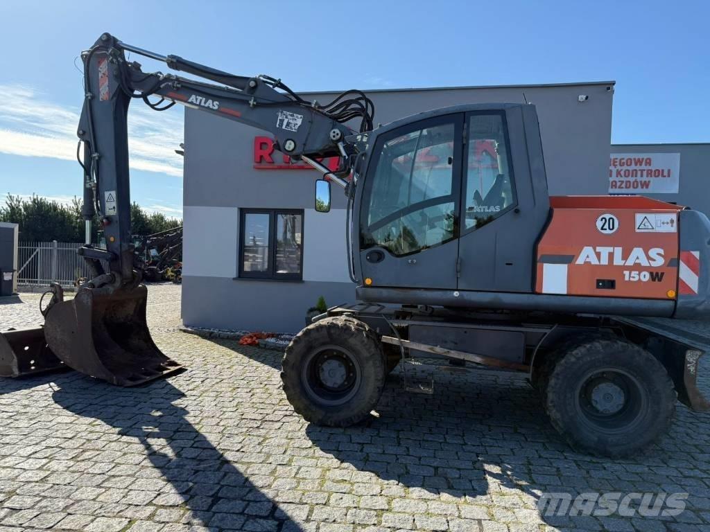 Atlas 150 W ホイール式油圧ショベル（パワーショベル・ユンボ・バックホー）