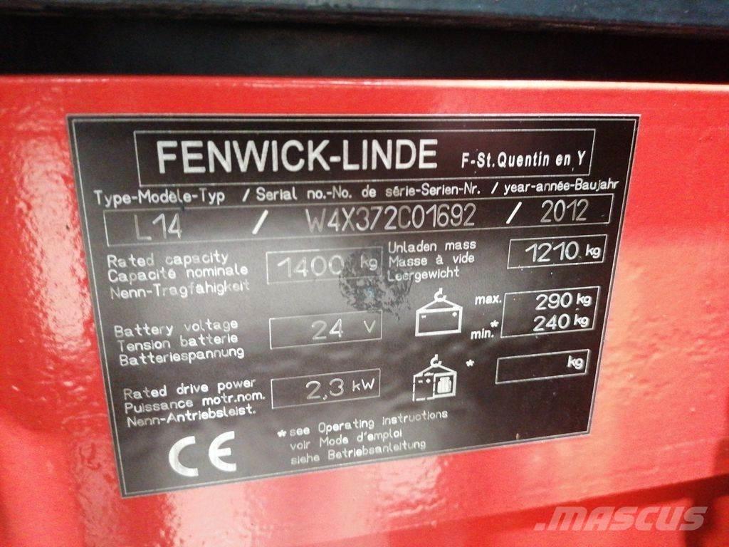 Linde L14 ウォーキンフォークリフト
