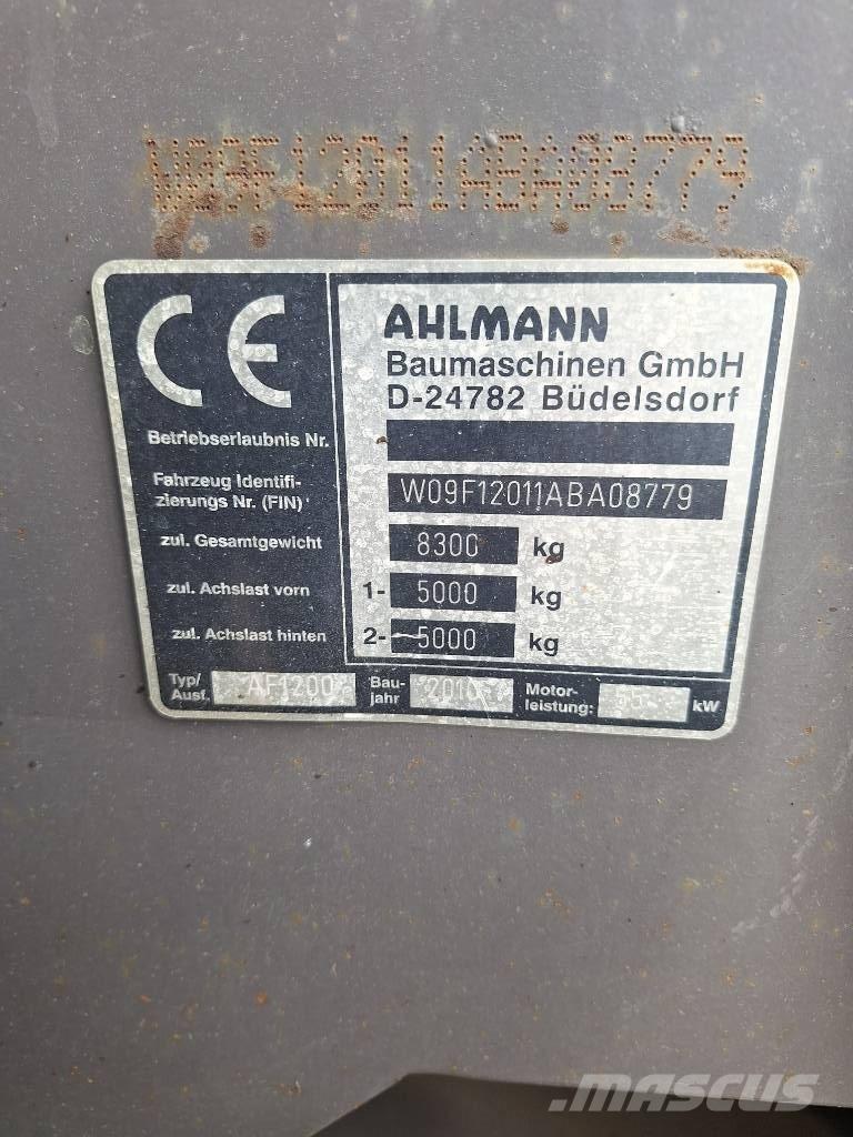 Ahlmann AF 1200 ホイールローダー・タイヤショベル