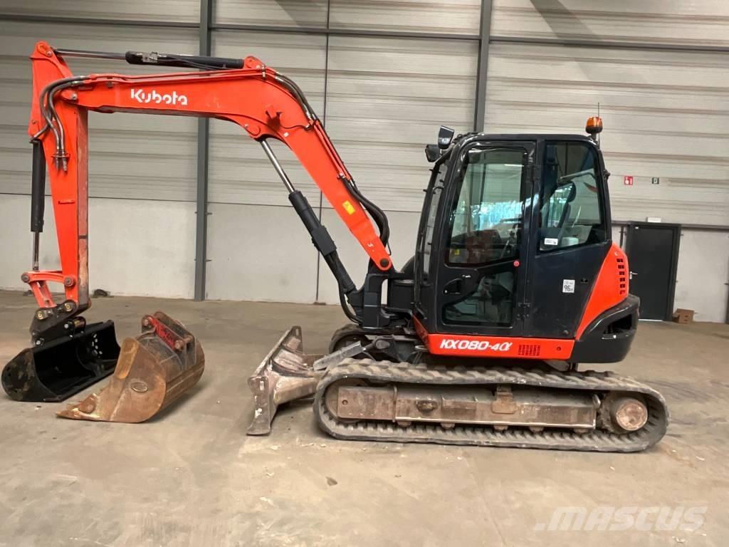 Kubota KX 080-4 A 中型油圧ショベル 7ｔ-12ｔ（ユンボ・パワーショベル・バックホー）