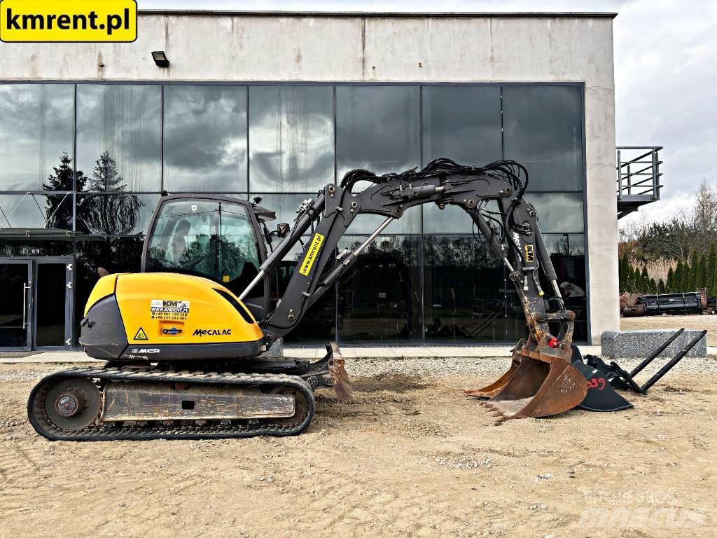 Mecalac 8 M CR 中型油圧ショベル 7ｔ-12ｔ（ユンボ・パワーショベル・バックホー）
