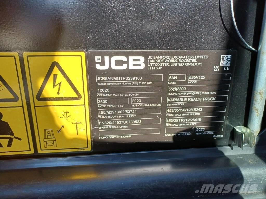 JCB 535-125 テレスコーピックハンドラー