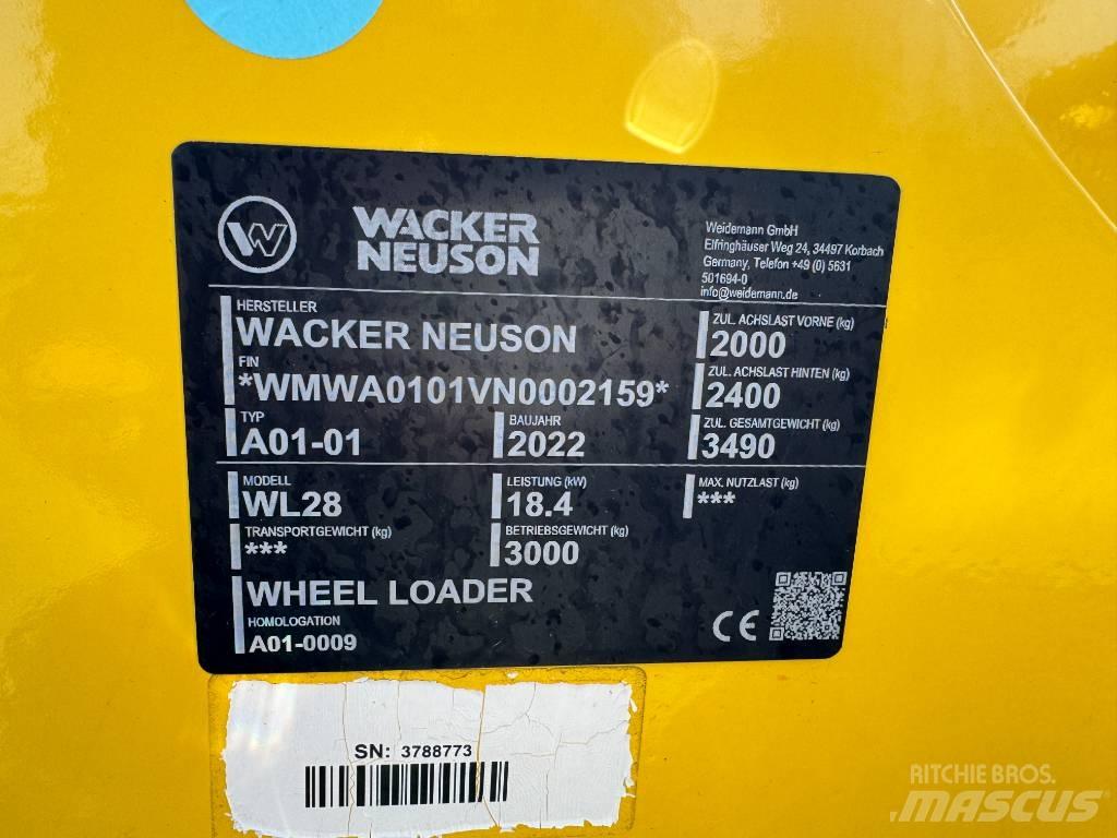 Wacker Neuson WL28 ホイールローダー・タイヤショベル