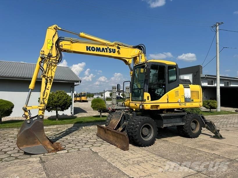 Komatsu PW 160-7E0 ホイール式油圧ショベル（パワーショベル・ユンボ・バックホー）