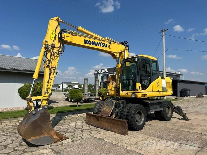 Komatsu PW 160-7E0 ホイール式油圧ショベル（パワーショベル・ユンボ・バックホー）