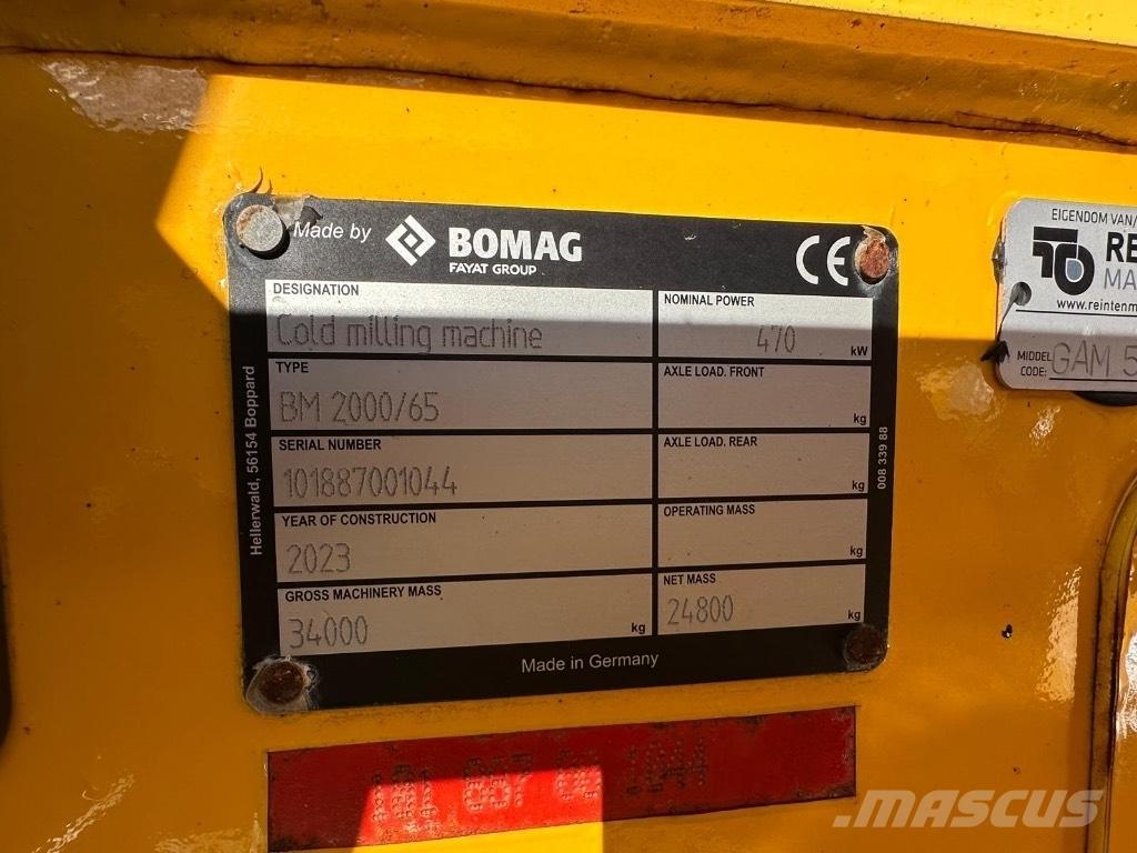 Bomag BM 2000/65 アスファルトコールドミリングマシーン