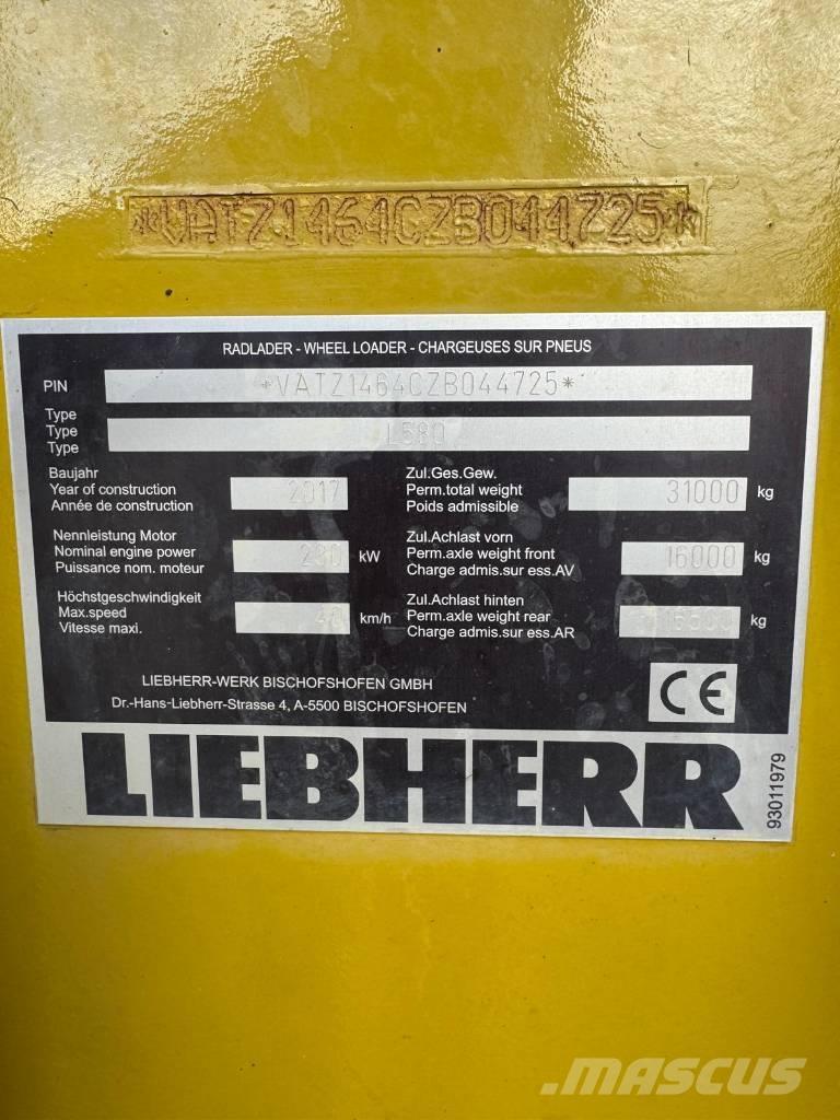 Liebherr L 580 ホイールローダー・タイヤショベル