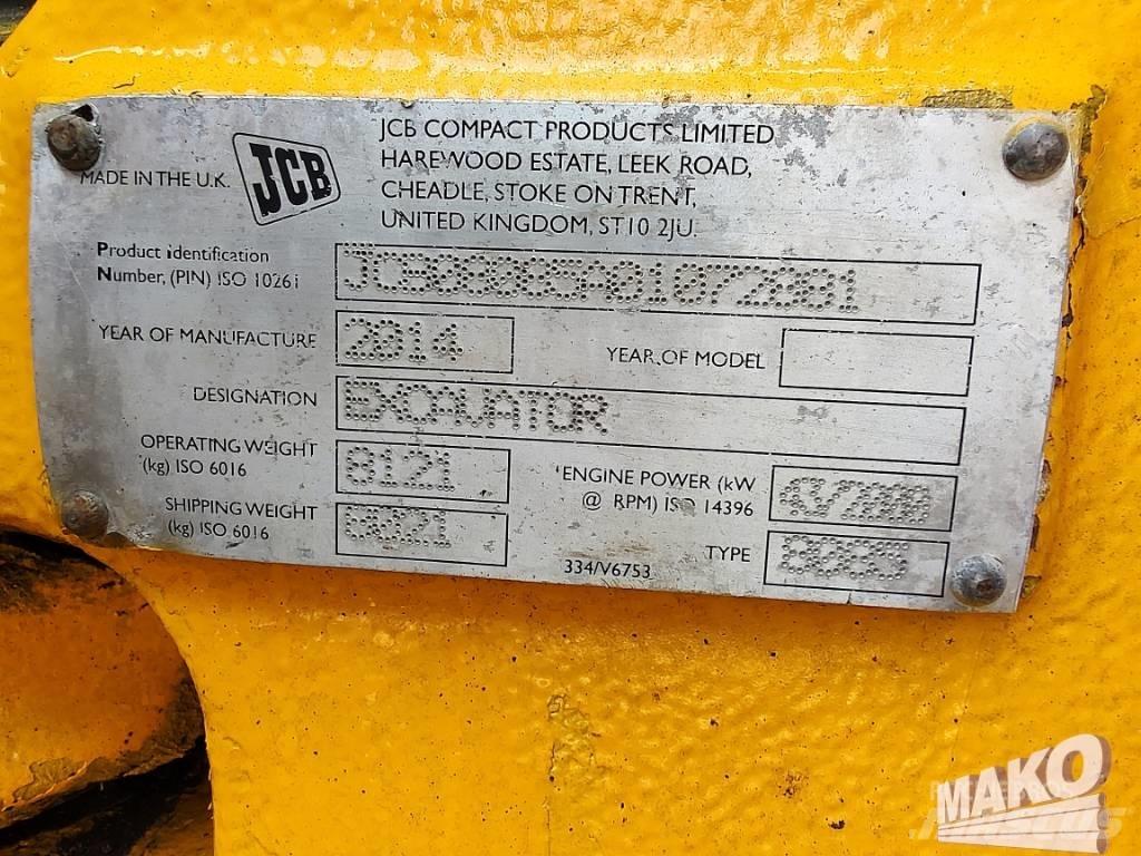 JCB 8085 ZTS 中型油圧ショベル 7ｔ-12ｔ（ユンボ・パワーショベル・バックホー）