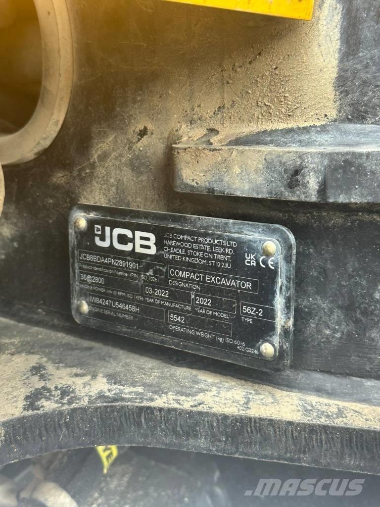 JCB 56 Z-2 大型油圧ショベル12t以上（パワーショベル・ユンボ）