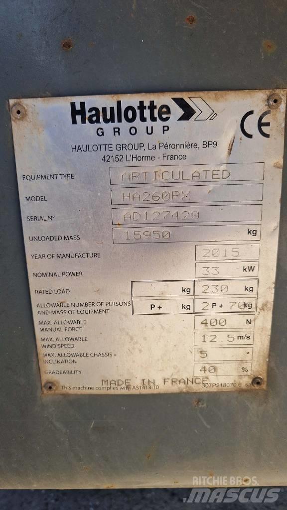 Haulotte HA 260 PX ブームリフト　屈伸型