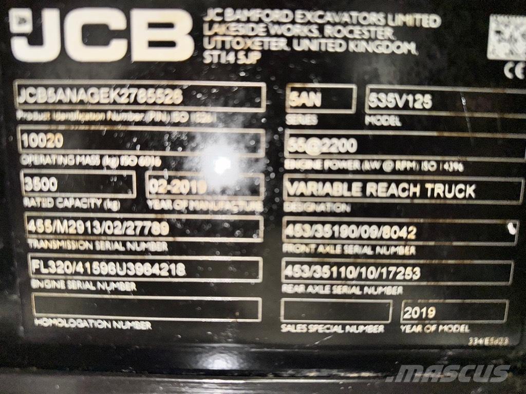 JCB 535-125 Hiviz テレスコーピックハンドラー