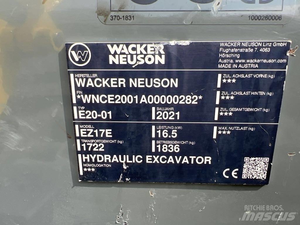 Wacker Neuson EZ17e 大型油圧ショベル12t以上（パワーショベル・ユンボ）