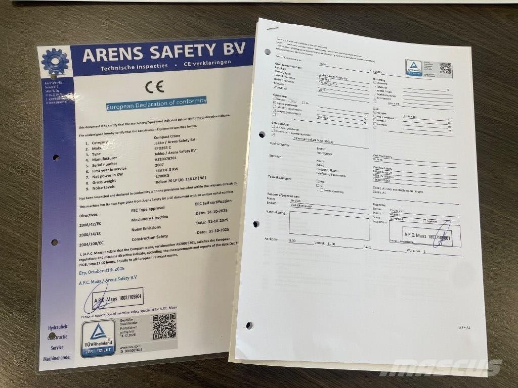 Jekko SPD 265 C  SOLD ミニクレーン