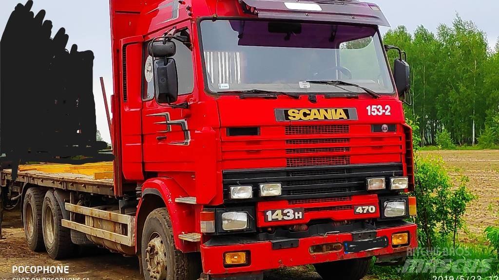 Scania 143 H 470 木材トラック