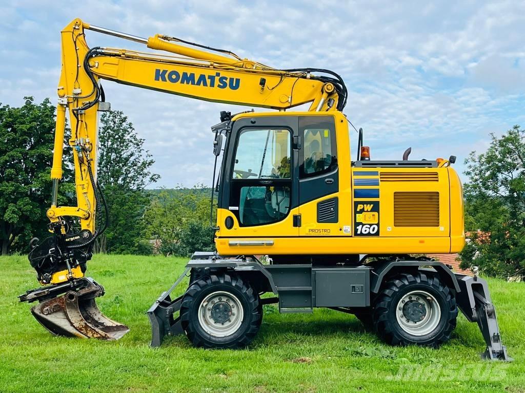 Komatsu PW 160 - 10 ホイール式油圧ショベル（パワーショベル・ユンボ・バックホー）