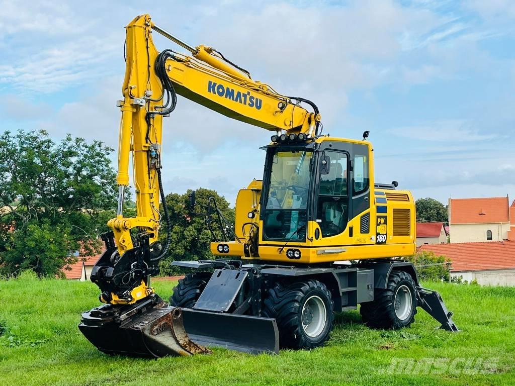 Komatsu PW 160 - 10 ホイール式油圧ショベル（パワーショベル・ユンボ・バックホー）