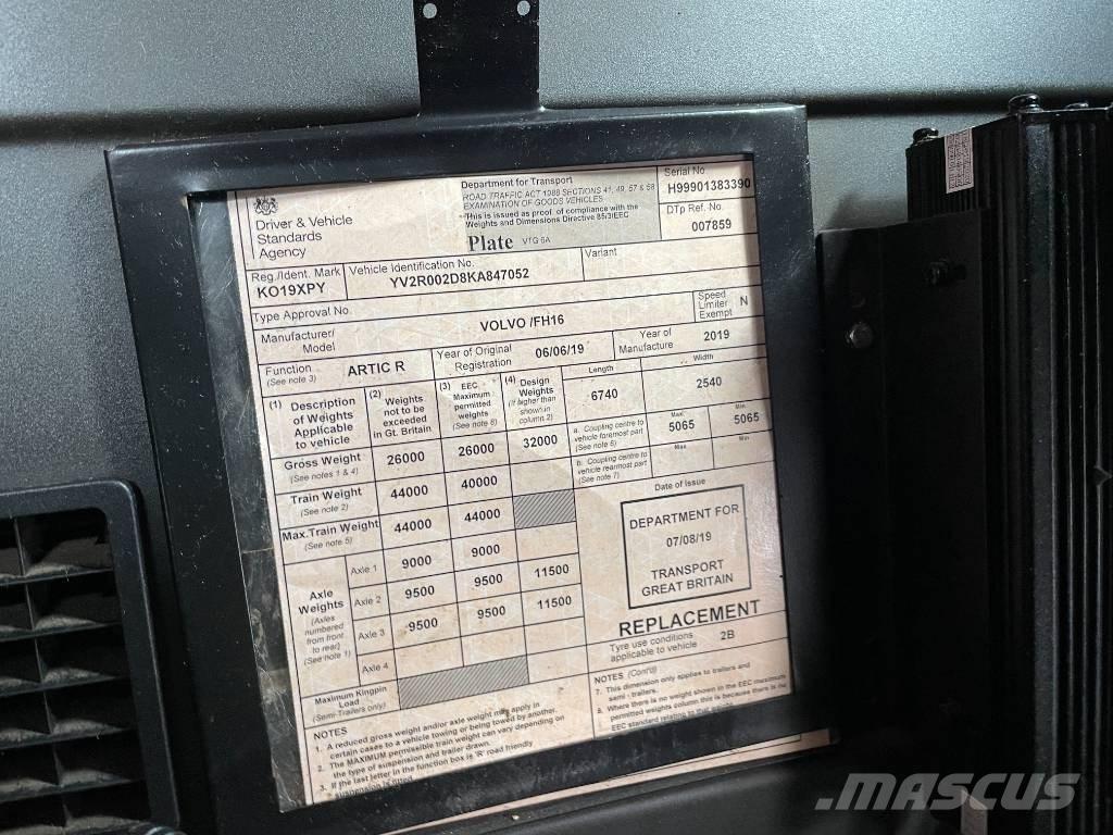 Volvo FH 16 650 中古トラクターヘッド | トレーラーヘッド