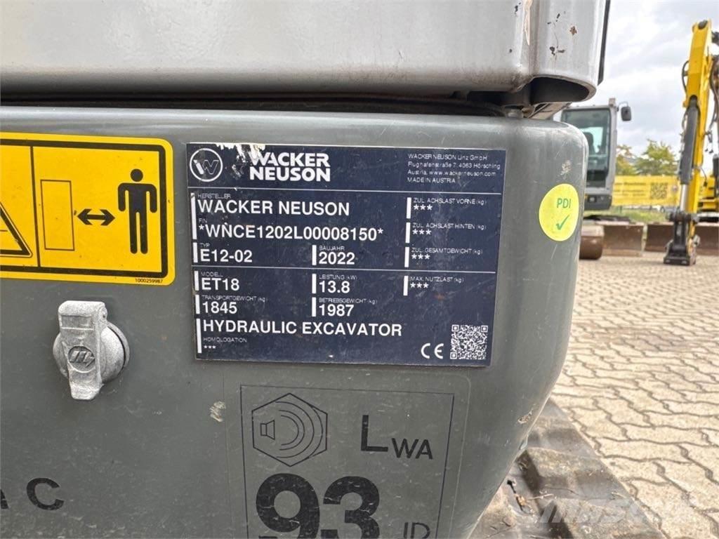 Wacker Neuson ET18 大型油圧ショベル12t以上（パワーショベル・ユンボ）