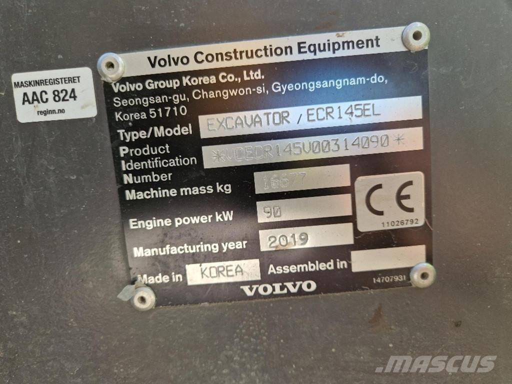 Volvo ECR145EL 特殊油圧ショベル