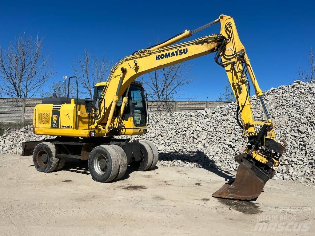 Komatsu PW 140-7 ホイール式油圧ショベル（パワーショベル・ユンボ・バックホー）