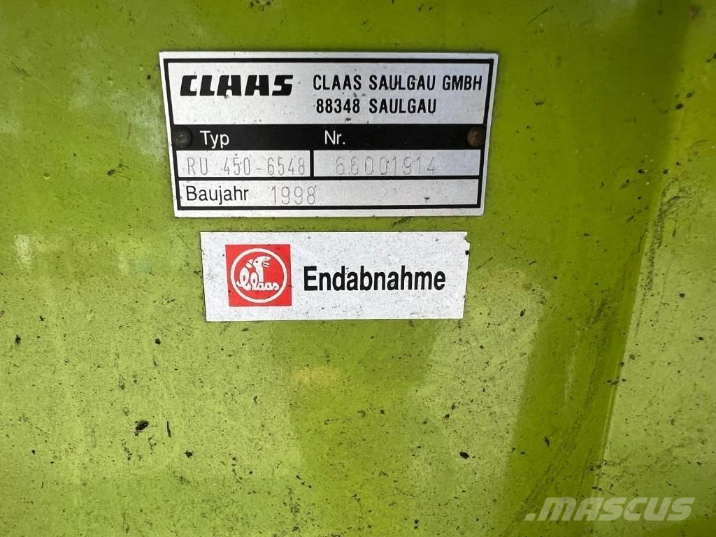 CLAAS RU 450 自走式フォレージハーベスター