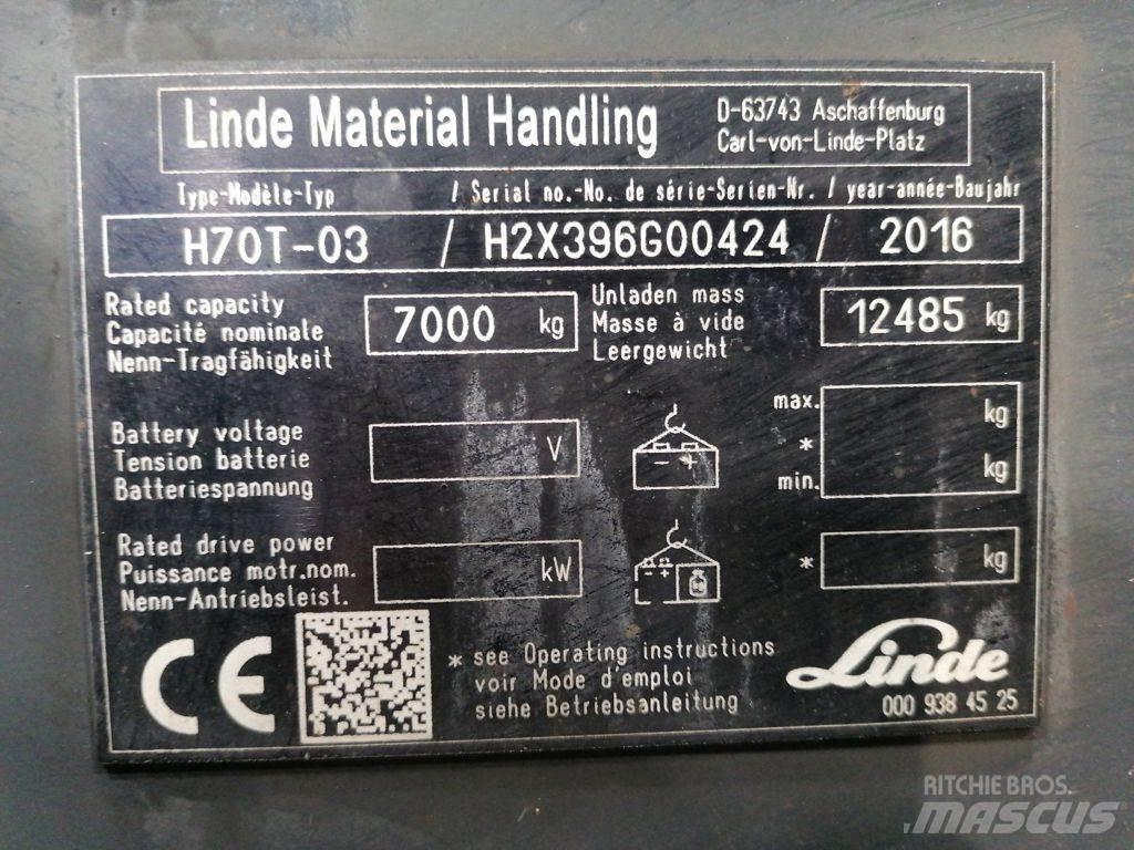 Linde H70T-01 LPGフォークリフト