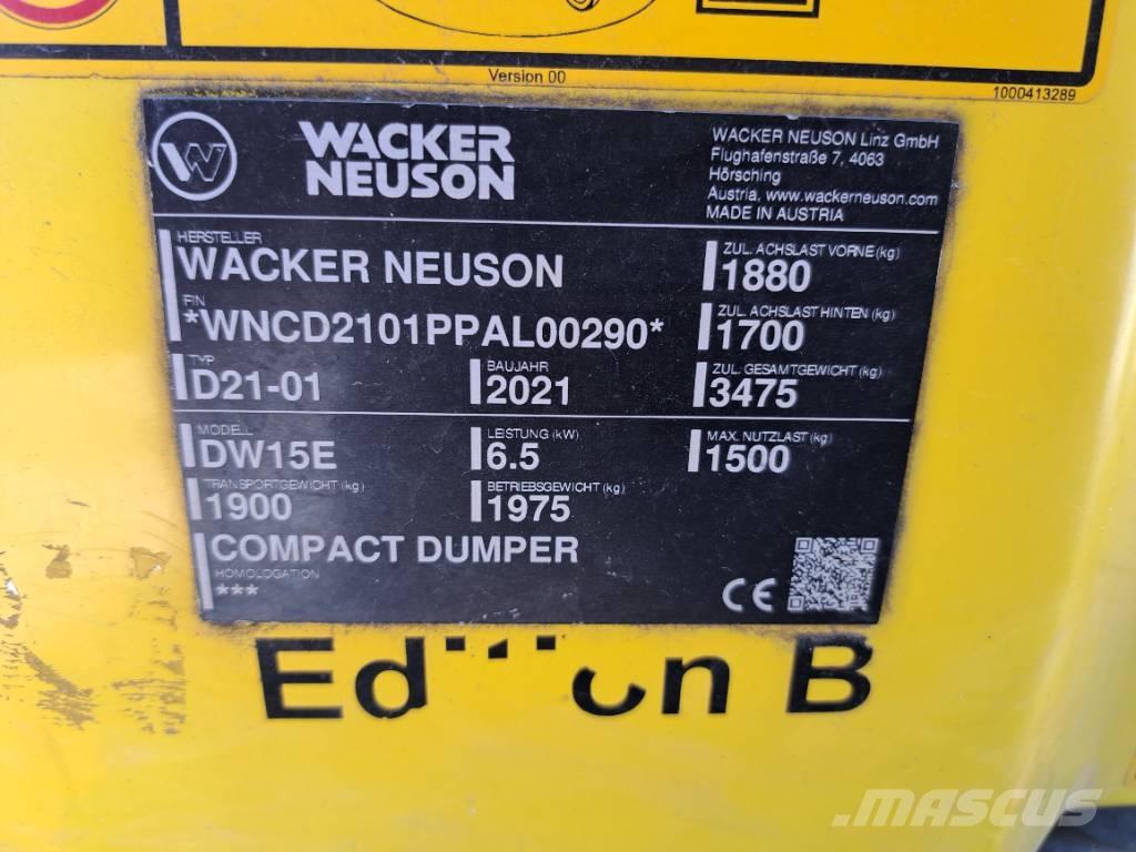 Wacker Neuson DW15e サイト　ダンプ