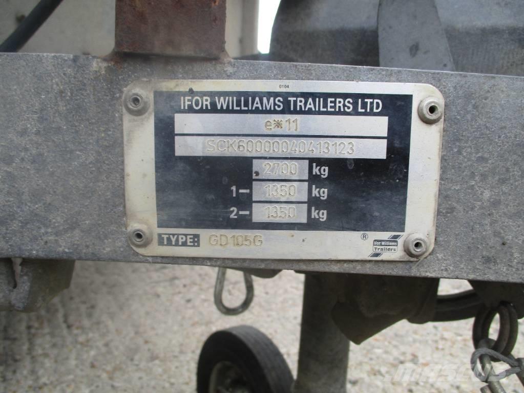 Ifor Williams GD105G フラットベッド／ドロップサイドトレーラー