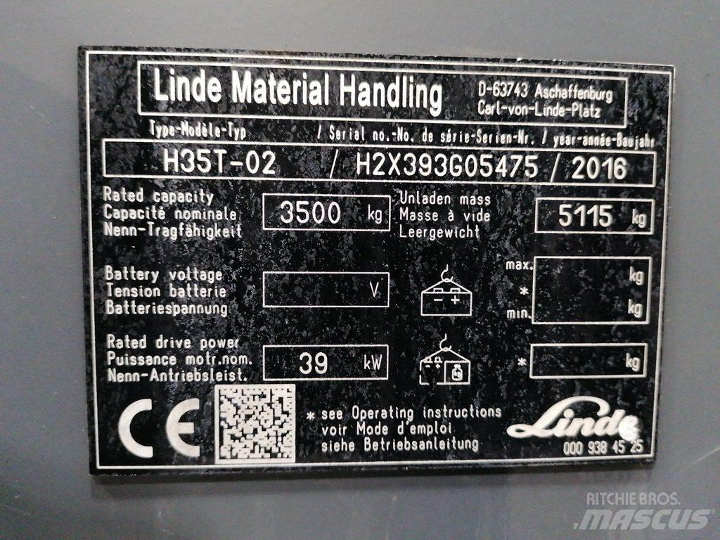 Linde H35T-02 LPGフォークリフト