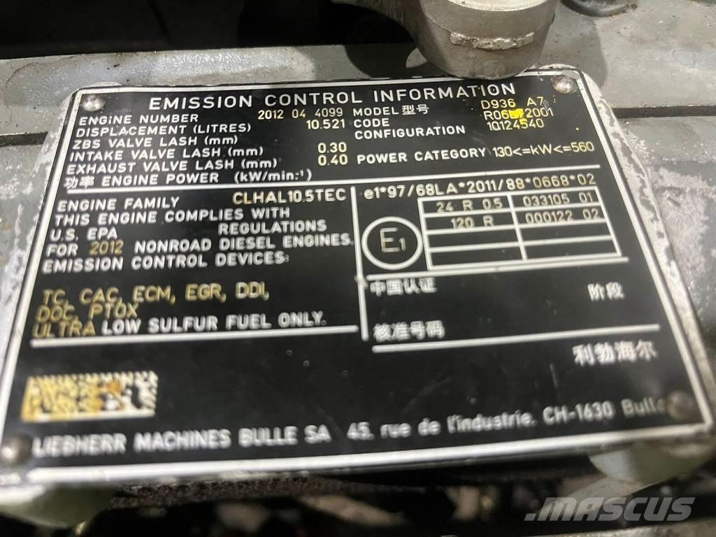 Liebherr D936 A7 エンジン