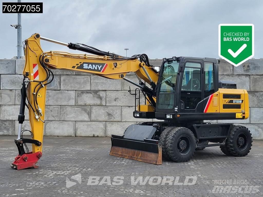 Sany SY155W ホイール式油圧ショベル（パワーショベル・ユンボ・バックホー）