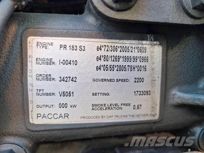 Paccar PR 183 S3 トラック・トレーラー - 　その他