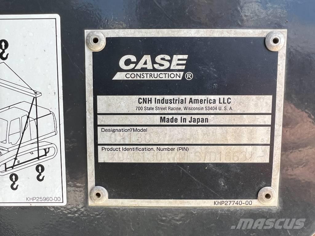 CASE CX 130 D 大型油圧ショベル12t以上（パワーショベル・ユンボ）