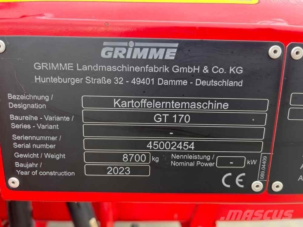 Grimme GT 170 ジャガイモ収穫機・掘取機