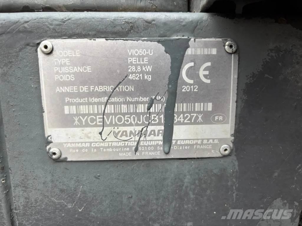 Yanmar VIO50-U ミニ油圧ショベル 7t以下（ミニユンボ・ミニディガー）