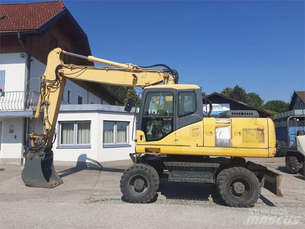 Komatsu PW180-7 ホイール式油圧ショベル（パワーショベル・ユンボ・バックホー）