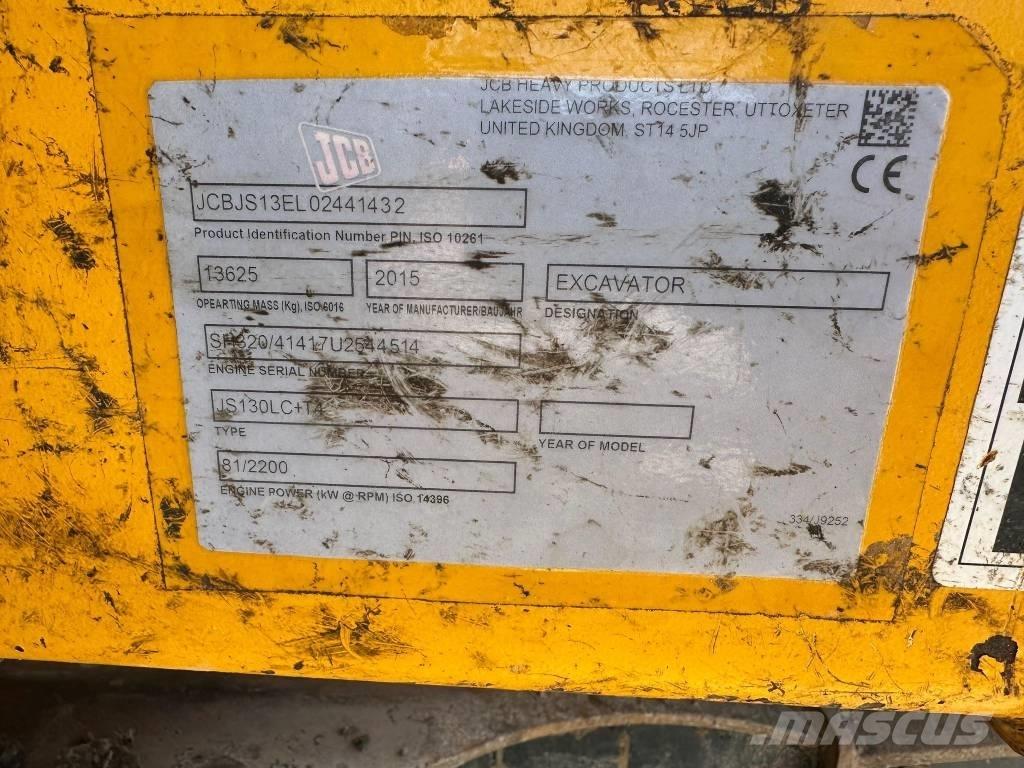JCB JS 130 LC 大型油圧ショベル12t以上（パワーショベル・ユンボ）