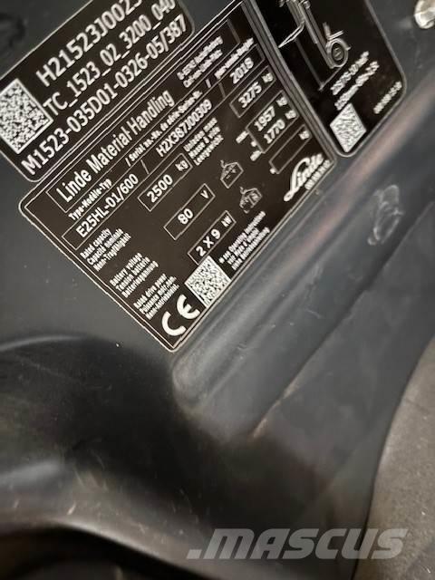 Linde E25/600HL バッテリーフォークリフト