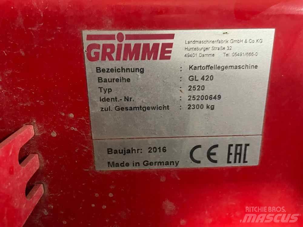 Grimme GL 420 ジャガイモ播種機