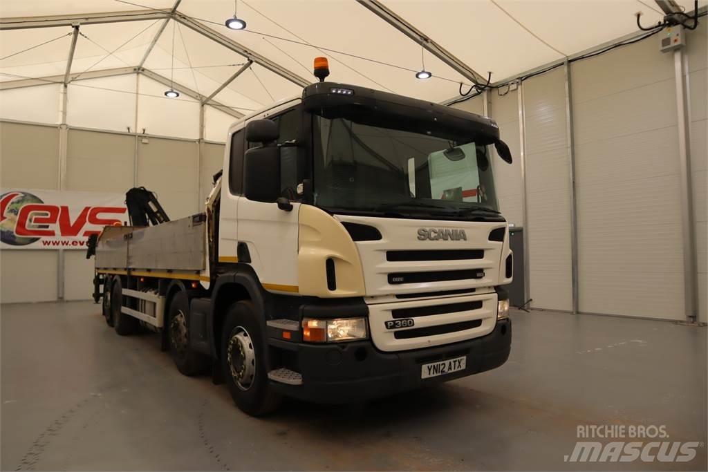 Scania P360 DROPSIDE REAR ラフテレーンクレーン