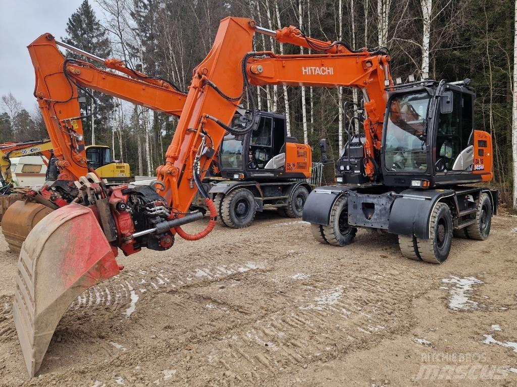 Hitachi ZX 145 W-6 ホイール式油圧ショベル（パワーショベル・ユンボ・バックホー）