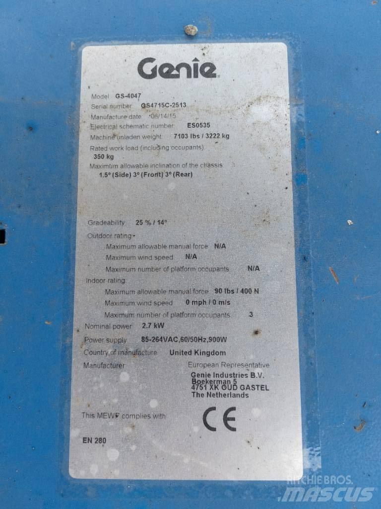 Genie GS4047 シザースリフト