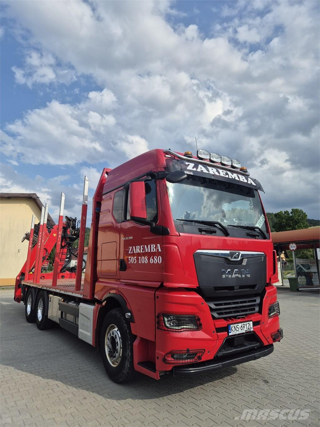 MAN TGX 26.580 木材トラック