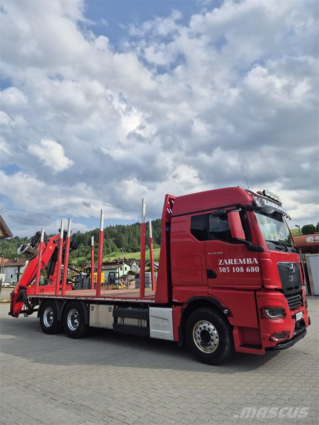 MAN TGX 26.580 木材トラック