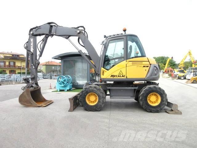 Mecalac 714 MW2 ホイール式油圧ショベル（パワーショベル・ユンボ・バックホー）